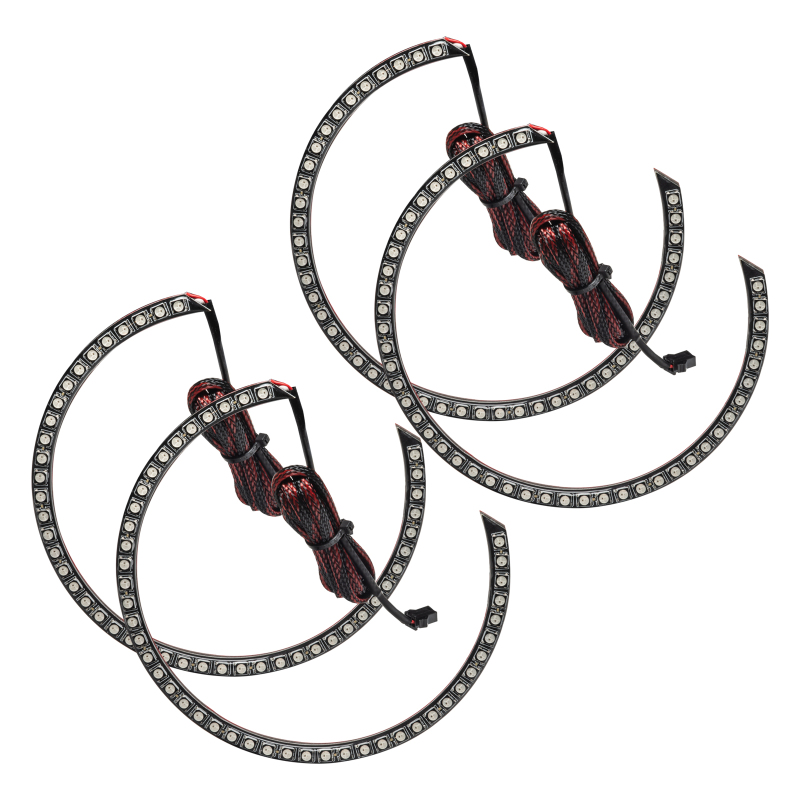 Dodge Challenger Headlight & Fog Light Halo Kit - ORACLE Lighting - Dynamic ColorSHIFT Surface Mount - `15-`22